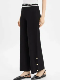 Liu Jo Collection Hosen*Damen Strickhose mit Seiden-Anteil schwarz uni