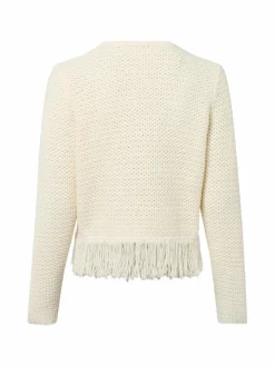 zero Pullover & Strickjacken*Damen Strickjacke ecru uni