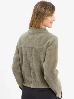 Rino & Pelle Jacken & Westen|Pullover & Strickjacken*Damen Strickjacke tanne uni