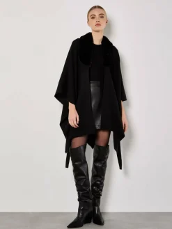 Apricot Pullover & Strickjacken*Damen Strickjacke schwarz uni