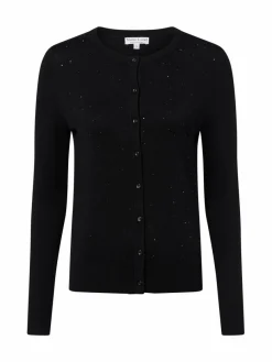 Marie Lund Pullover & Strickjacken*Damen Strickjacke schwarz uni