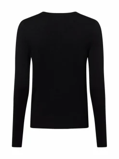 Marie Lund Pullover & Strickjacken*Damen Strickjacke schwarz uni