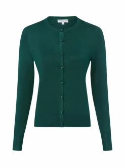 Marie Lund Pullover & Strickjacken*Damen Strickjacke tanne uni