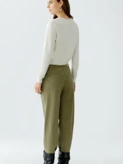 Oui Pullover & Strickjacken*Damen Strickjacke weiß uni