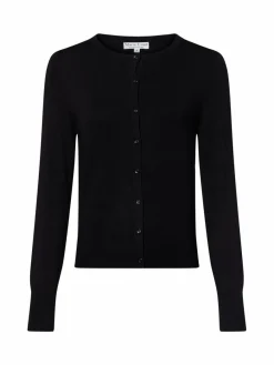 Marie Lund Pullover & Strickjacken*Damen Strickjacke schwarz uni