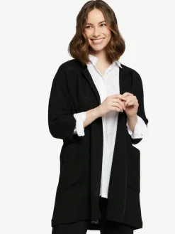 Masai Blazer*Damen Strickjacke schwarz uni