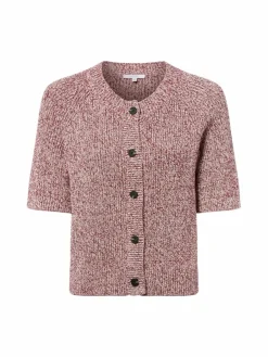 Opus Pullover & Strickjacken*Damen Strickjacke - Dacki aubergine ecru meliert