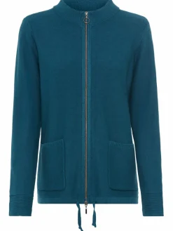 Olsen Pullover & Strickjacken*Damen Strickjacke - Henny petrol uni
