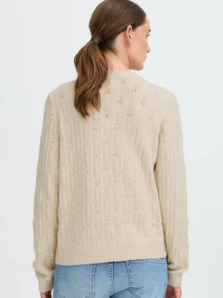 OXMO Pullover & Strickjacken*Damen Strickjacke - OXFSINVA beige uni