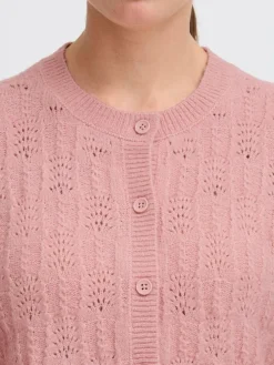 OXMO Pullover & Strickjacken*Damen Strickjacke - OXFSINVA rosa uni