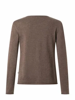 MAERZ Pullover & Strickjacken*Damen Strickjacke aus Merino braun meliert