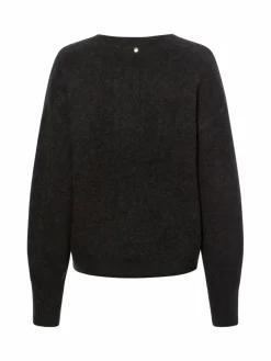 MOS MOSH Pullover & Strickjacken*Damen Strickjacke mit Alpaka-Anteil - MMThora anthrazit uni