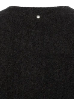 MOS MOSH Pullover & Strickjacken*Damen Strickjacke mit Alpaka-Anteil - MMThora anthrazit uni