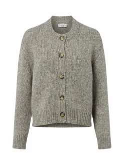 Marc O'Polo Denim Pullover & Strickjacken*Damen Strickjacke mit Alpaka-Anteil grau hellgrau meliert