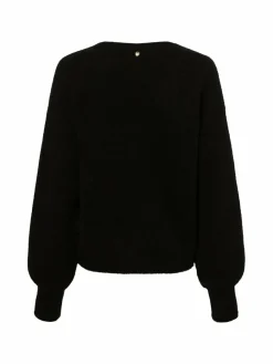 MOS MOSH Pullover & Strickjacken*Damen Strickjacke mit Alpaka-Anteil - MMThora schwarz uni