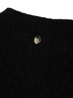 MOS MOSH Pullover & Strickjacken*Damen Strickjacke mit Alpaka-Anteil - MMThora schwarz uni