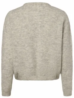 american vintage Pullover & Strickjacken*Damen Strickjacke mit Alpaka-Anteil - Vito grau uni