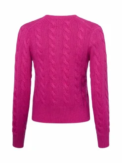 Polo Ralph Lauren Pullover & Strickjacken*Damen Strickjacke mit Cashmere-Anteil fuchsia uni