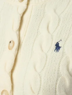 Polo Ralph Lauren Pullover & Strickjacken*Damen Strickjacke mit Cashmere-Anteil ecru uni