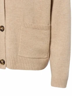 comma Pullover & Strickjacken*Damen Strickjacke mit Woll-Anteil beige meliert