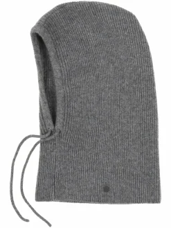 Fraas Schals & Tücher*Damen Strick-Kapuzenschal grau uni