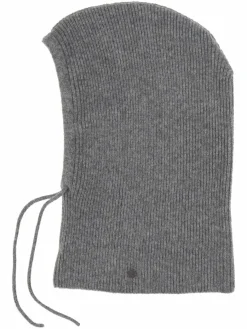 Fraas Schals & Tücher*Damen Strick-Kapuzenschal grau uni