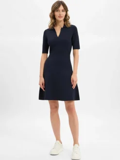 BOSS Kleider*Damen Strickkleid - Felita marine uni