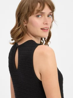 Someday Kleider*Damen Strickkleid - Quila schwarz uni