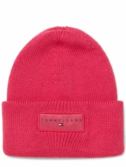 Tommy Jeans Mützen & Hüte*Damen Strickmütze fuchsia uni