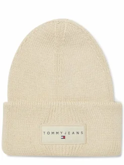 Tommy Jeans Mützen & Hüte*Damen Strickmütze beige uni