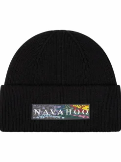 Navahoo Mützen & Hüte*Damen Strickmütze - Keksmagie 14 schwarz uni