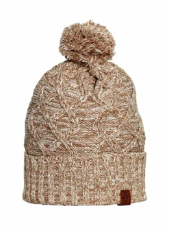 OXMO Mützen & Hüte*Damen Strickmütze - OXPom beige meliert