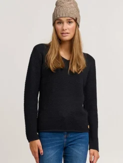 OXMO Mützen & Hüte*Damen Strickmütze - OXPom beige meliert