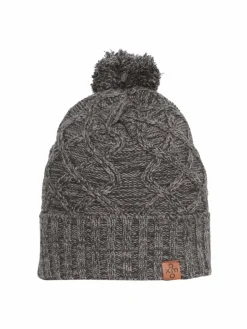 OXMO Mützen & Hüte*Damen Strickmütze - OXPom grau meliert