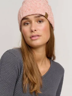 OXMO Mützen & Hüte*Damen Strickmütze - OXPom rosa meliert