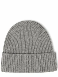 Tommy Hilfiger Mützen & Hüte*Damen Strickmütze aus Cashmere grau uni