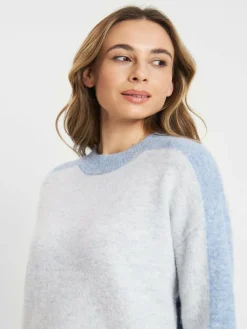 Frieda & Freddies Pullover & Strickjacken*Damen Strickpullover blau uni