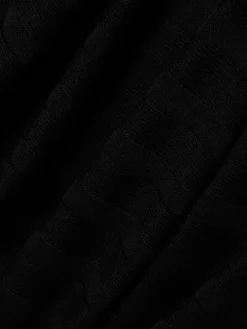 Marie Lund Pullover & Strickjacken*Damen Strickpullover schwarz uni