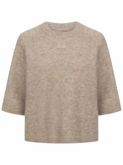 Frieda & Freddies Pullover & Strickjacken*Damen Strickpullover beige uni