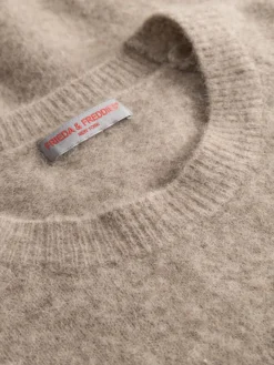 Frieda & Freddies Pullover & Strickjacken*Damen Strickpullover beige uni