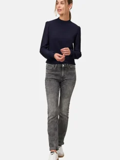 zero Pullover & Strickjacken*Damen Strickpullover blau uni