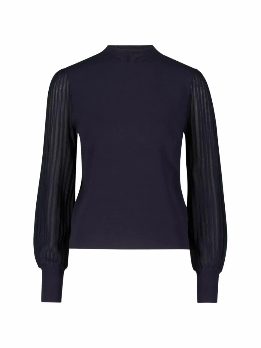 zero Pullover & Strickjacken*Damen Strickpullover blau uni