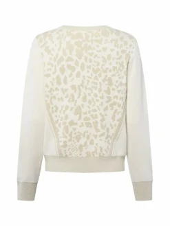 Liu Jo Collection Pullover & Strickjacken*Damen Strickpullover beige gold gemustert