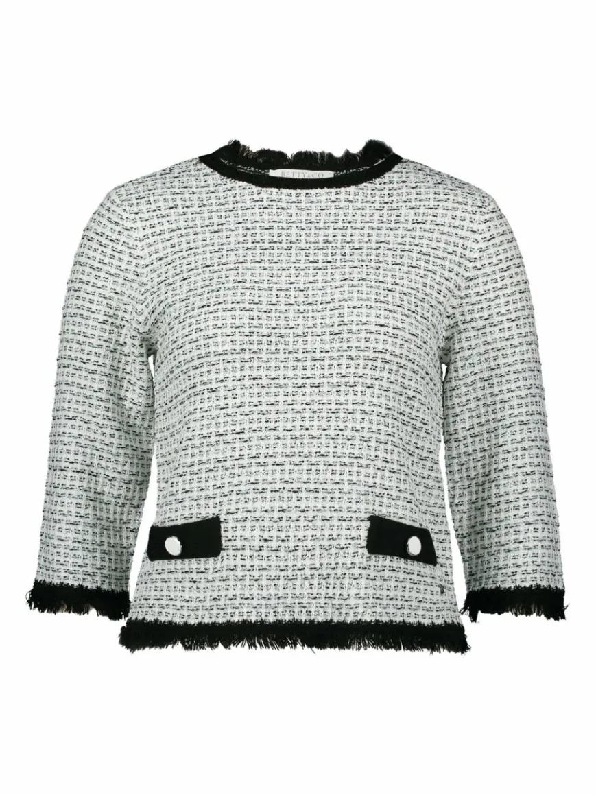 Betty & Co Pullover & Strickjacken*Damen Strickpullover mehrfarbig gemustert
