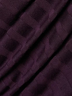 Marie Lund Pullover & Strickjacken*Damen Strickpullover aubergine uni