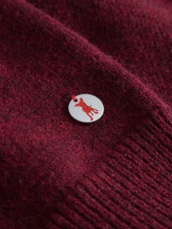 Frieda & Freddies Pullover & Strickjacken*Damen Strickpullover rot gemustert