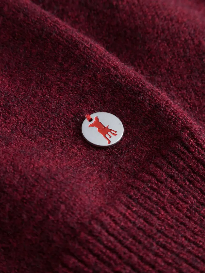 Frieda & Freddies Pullover & Strickjacken*Damen Strickpullover rot gemustert