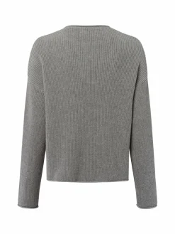 Marc O'Polo Pullover & Strickjacken*Damen Strickpullover grau uni