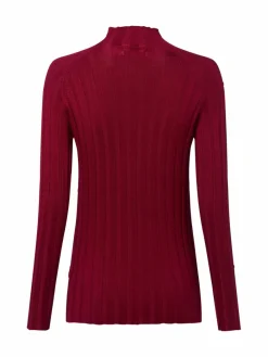 Marie Lund Pullover & Strickjacken*Damen Strickpullover bordeaux uni