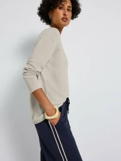 Street One Pullover & Strickjacken*Damen Strickpullover ecru meliert